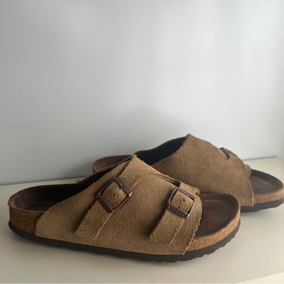 Birkenstock Zurich Suede Leather Sandal Size EU 38 - Picture 1 of 6